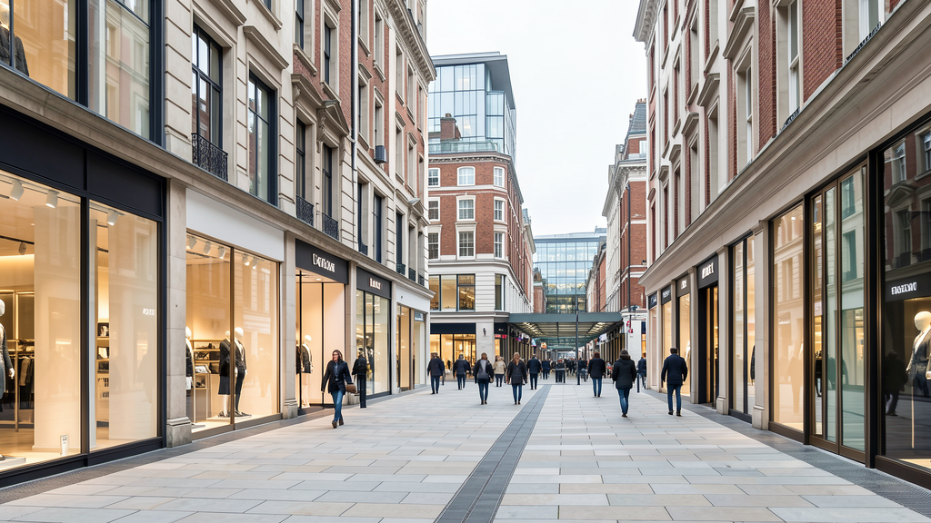 Historic street in City of London
